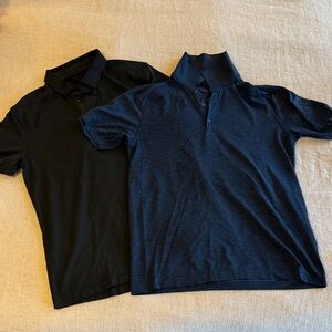 lululemon athletica Black, Grey, and Dark Blue Polo Shirts